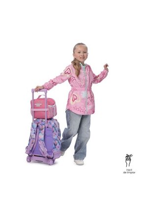 Lonchera Térmica Para Niña Magic Spark Grande Rosada