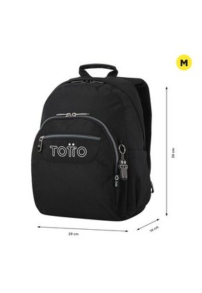 Morral Juvenil Porta PC 13" Gommas Negro