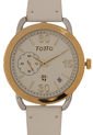 Reloj Blanco-Dorado-Plateado Totto Goto de Totto