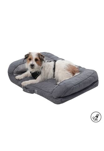 Cama Para Perros Acolchada Alina Gris Con Colchón Extraíble Totto