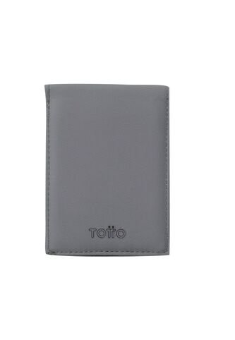 Billetera Dual Pequeña Con RFID Blocker Gris Totto