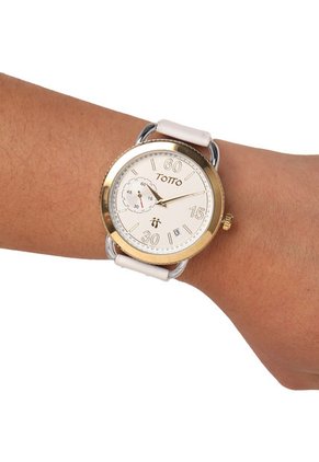 Reloj Blanco-Dorado-Plateado Totto Goto