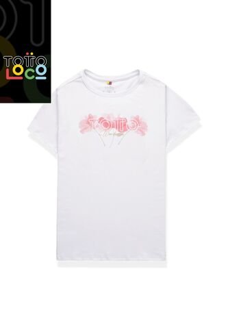 Camiseta Para Mujer Luxxel Blanca Totto