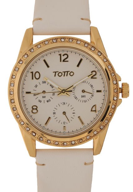 Reloj Blanco-Dorado Totto Goto
