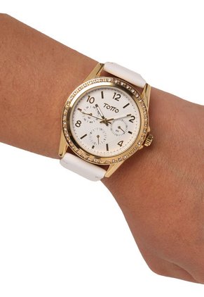Reloj Blanco-Dorado Totto Goto