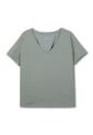 Camisa Para Mujer Unicolor Viny Manga Corta Verde de Totto