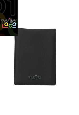 Billetera Dual Pequeña Con RFID Blocker Negra Totto