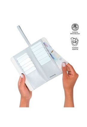 Billetera Style Lat Gris Grande