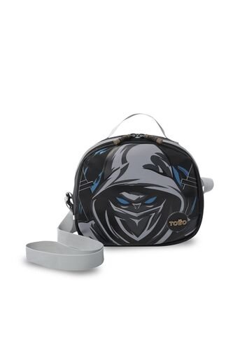 Lonchera Térmica Para Niño Hanzo Mediano Negra Totto