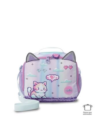 Lonchera Térmica Para Niña Andy Cat Grande Morada Totto