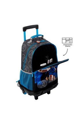 Morral Con Ruedas Niño Avengers Capitán América Grande Gris