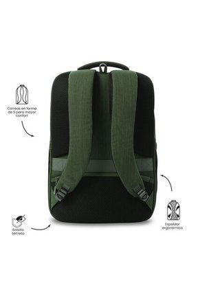 Morral Ejecutivo Porta PC 16" Dallas Verde Hombre