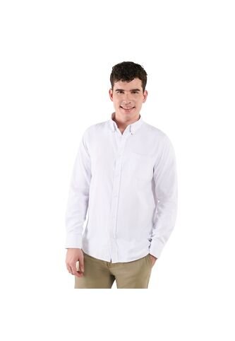 Camisa Para Hombre Ml Porter Solid Blanca Totto