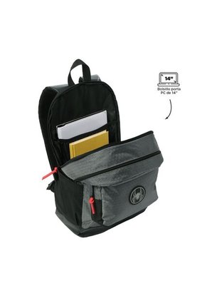 Morral Para Hombre Spider Black Mediano Negro