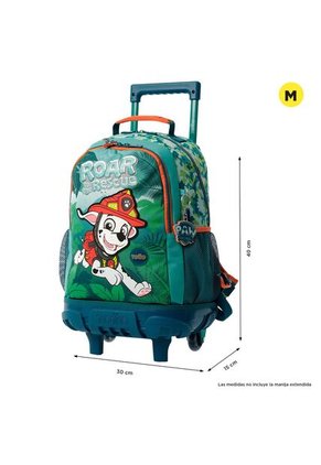 Morral Con Ruedas Niño Paw Patrol Mediano Verde