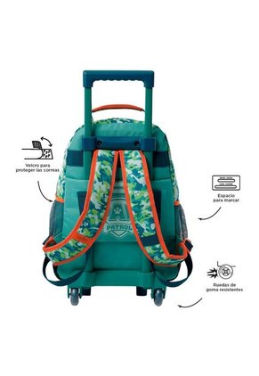 Morral Con Ruedas Niño Paw Patrol Mediano Verde