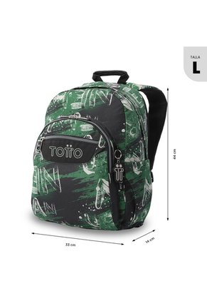Morral Juvenil Porta PC 14" Acuarela Verde