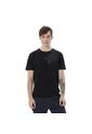 Camiseta Estampada Para Hombre Atena Manga Corta Negra de Totto