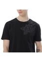 Camiseta Estampada Para Hombre Atena Manga Corta Negra de Totto