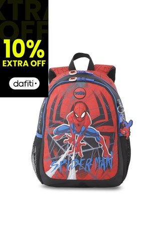 Morral Para Niño Spiderman Urban Mediano Color Rojo Totto
