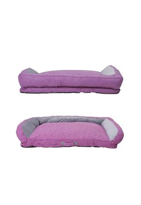 Cama Para Perros Acolchada Alina Morada Con Colchón Extraíble