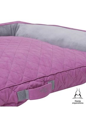 Cama Para Perros Acolchada Alina Morada Con Colchón Extraíble