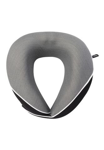 Almohada De Viaje Memory Foam Plane Negra Totto