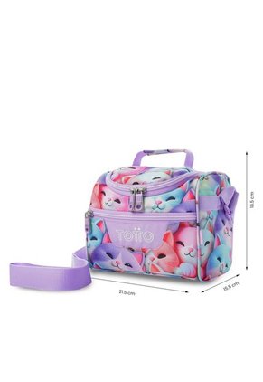 Lonchera Térmica Para Mujer Pizarra Mediano Blanca