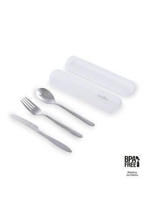 Juego De Cubiertos X 3 Spunt Blancos