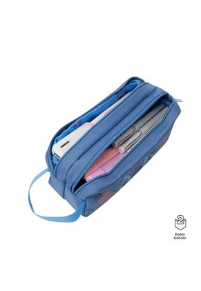 Cartuchera Mediana Stitch Unisex Azul