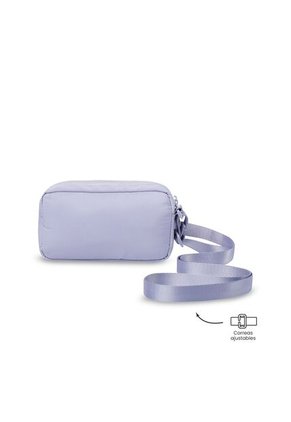 Bolso Para Mujer Bombo Tipo Crossbody Pequeño Morado