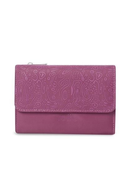 Billetera Para Mujer Montana Con RFID Blocker Rosada Rose