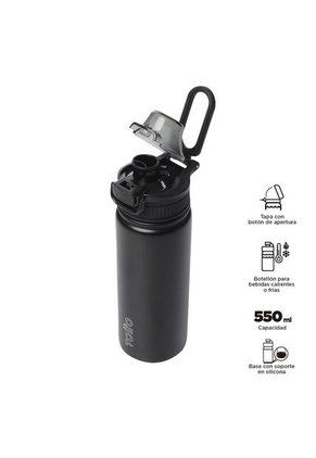 Botilito Térmico Jet 550 Ml Negro