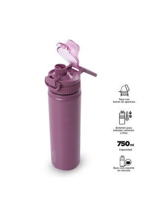 Termo Para Agua Jet 750 Ml Color Rosado Rose