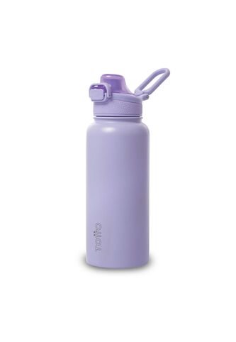 Termo Para Agua Con Tapa Intercambiable Flux 1000 Ml Morado Totto
