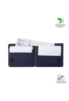 Billetera Para Hombre Ermac 3.0 Con RFID Blocker Azul