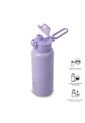Termo Para Agua Con Tapa Intercambiable Flux 1000 Ml Morado de Totto