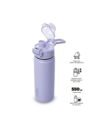 Termo Para Agua Jet 550 Ml Color Morado