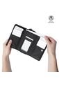 Billetera Para Mujer Texture Var Con RFID Blocker Negra de Totto