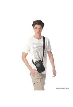 Bolso Para Hombre Indi Tipo Crossbody Pequeño Negro