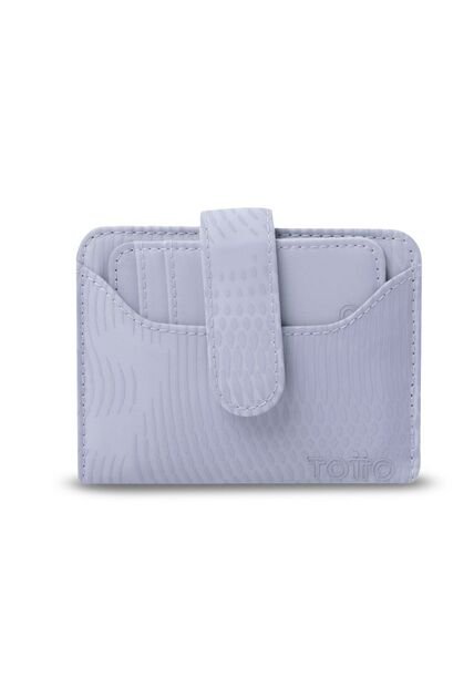 Billetera Para Mujer Texture Dull Con RFID Blocker Morada
