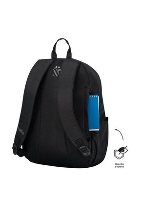 Morral Universitario Porta PC 14" Trik Mediano Negro