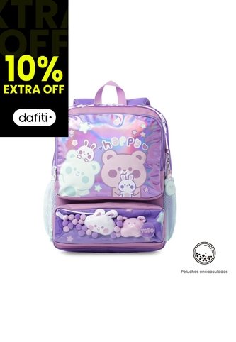 Morral Para Niña Friends Party Mediano Color Morado Totto
