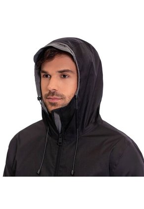 Chaqueta Impermeable Para Hombre Seal Negra