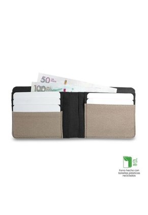 Billetera Hombre Lad Pequeña Con RFID Blocker Negra