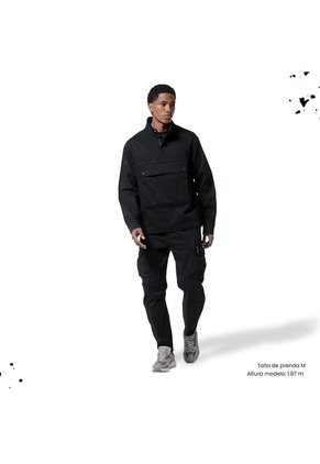 Chaqueta Unisex Trek Negra Tipo Pullover
