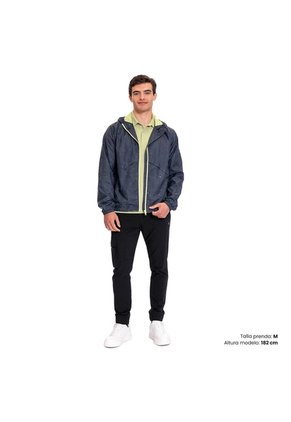 Chaqueta Para Hombre Casual Ice Print 2.0 Azul