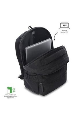 Morral Antimpacto Comfort Porta PC 16" Negro Mujer