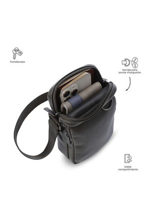 Bolso Para Hombre Indi Tipo Crossbody Pequeño Café