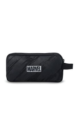Cartuchera Multiuso 2 Cuerpos Marvel Black Grande Negra